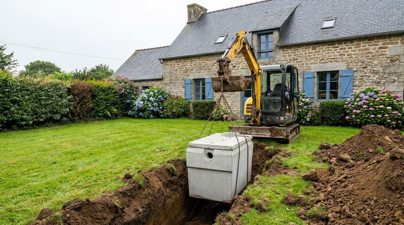 Assainissement individuel en Bretagne Sud : prix et SPANC 2026